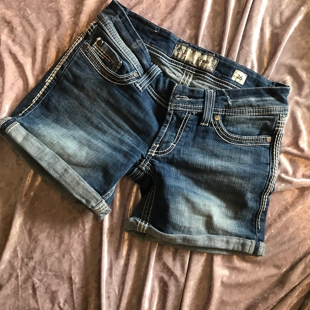 Denim shorts